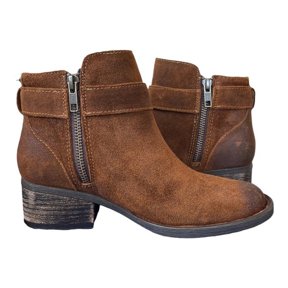 Born Morocco Ankle Boot - Size 5.5 - Rust Distressed Leather - Picture 2 of 7